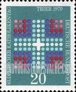 FindYourStampsValue: 83rd Meeting of German Catholics, Trier - Cross