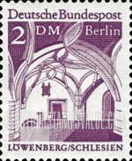 FindYourStampsValue: German Architecture of 12 Centuries - Löwenberg, Town Hall, Interior View