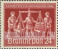 FindYourStampsValue: Hanover Fair - Weighing Goods for Export