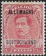 FindYourStampsValue: GERMAN OCCUPATION - King Albert I: Belgian Stamps of 1915-20 Overprinted