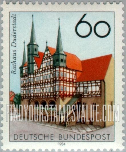 FindYourStampsValue: Town Hall, Duderstadt