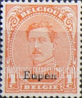 FindYourStampsValue: GERMAN OCCUPATION - King Albert I: Belgian Stamps of 1915-20 Overprinted