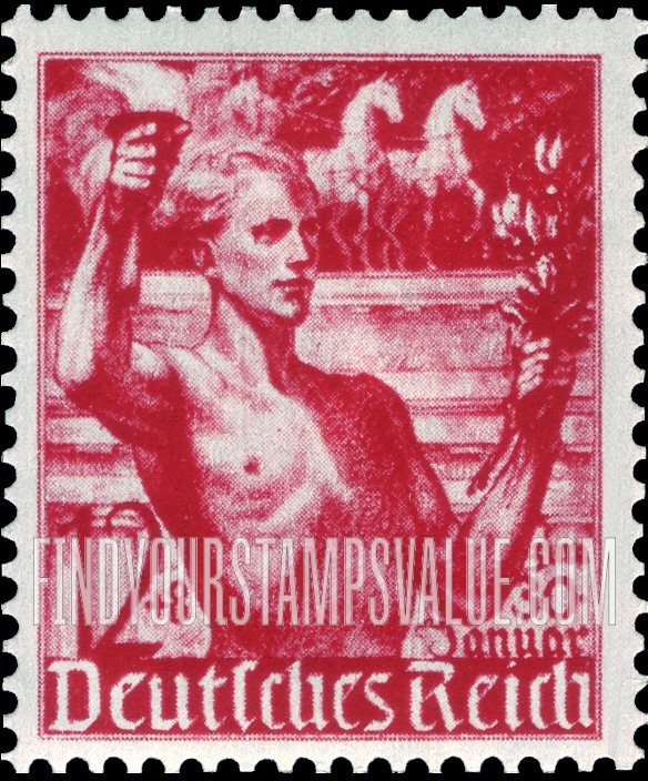 FindYourStampsValue: SEMI-POSTAL - Youth Carrying Torch and Laurel
