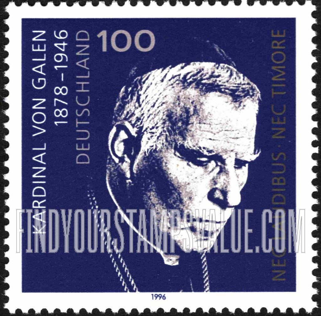 FindYourStampsValue: August Cardinal Graf von Galen (1878-1946)