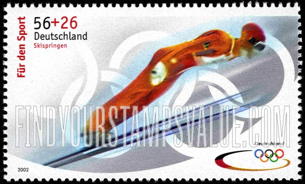 FindYourStampsValue: SEMI-POSTAL - Winter Olympic Sports: Ski jumping