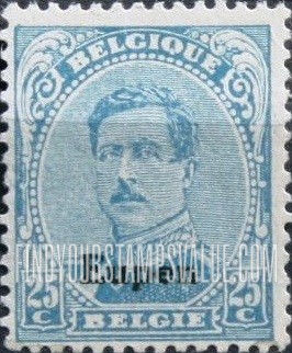 FindYourStampsValue: GERMAN OCCUPATION - King Albert I: Belgian Stamps of 1915-20 Overprinted
