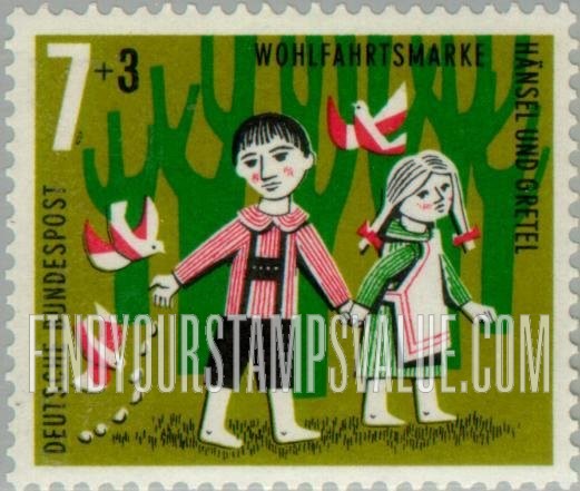 FindYourStampsValue: SEMI-POSTAL - Various Scenes from Hansel and Gretel
