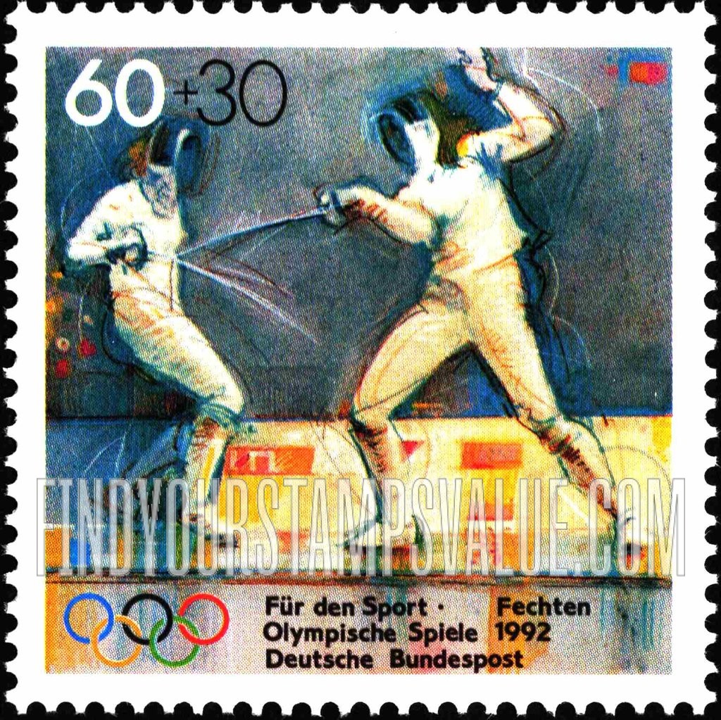 FindYourStampsValue: SEMI-POSTAL - Olympic Sports: Women’s fencing