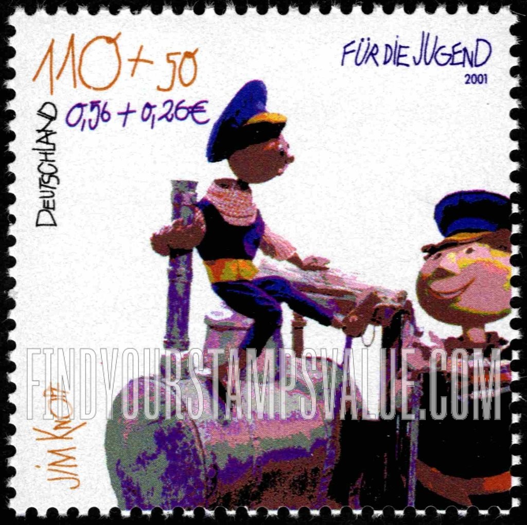 FindYourStampsValue: SEMI-POSTAL - Characters from Children’s Stories: Jim Knopf