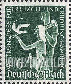 FindYourStampsValue: World Congress for Vacation and Recreation at Hamburg - Allegory of Congress