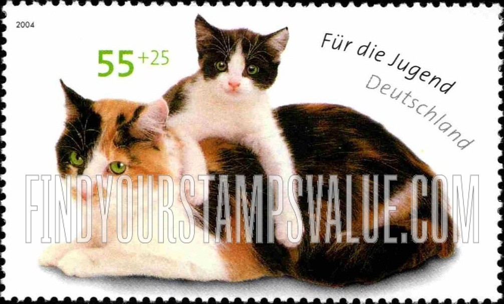 FindYourStampsValue: SEMI-POSTAL - Cats: Kitten on cat