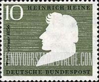 FindYourStampsValue: 100th Death Anniversary of Heinrich Heine, Poet