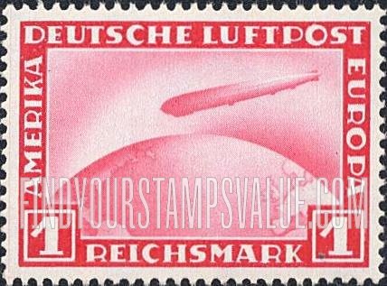 FindYourStampsValue: AIR POST - “Graf Zeppelin” Crossing Ocean