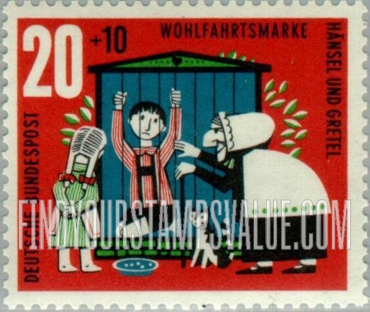 FindYourStampsValue: SEMI-POSTAL - Various Scenes from Hansel and Gretel