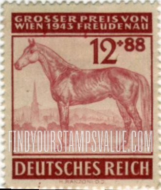 FindYourStampsValue: SEMI-POSTAL - Race Horse