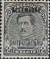 FindYourStampsValue: GERMAN OCCUPATION - King Albert I: Belgian Stamps of 1915-20 Overprinted