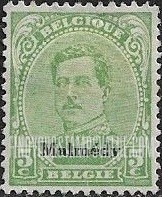 FindYourStampsValue: GERMAN OCCUPATION - King Albert I: Belgian Stamps of 1915-20 Overprinted
