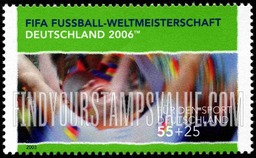 FindYourStampsValue: SEMI-POSTAL - 2006 World Cup Soccer Championships, Germany: Fan celebrating