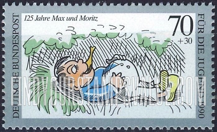 FindYourStampsValue: SEMI-POSTAL - Max and Moritz, by Wilhelm Busch, 125th Anniversary: Max