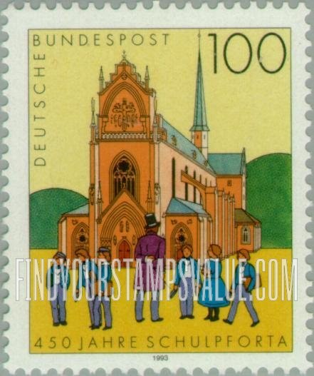 FindYourStampsValue: Schulpforta School for Boys, 450th Anniversary