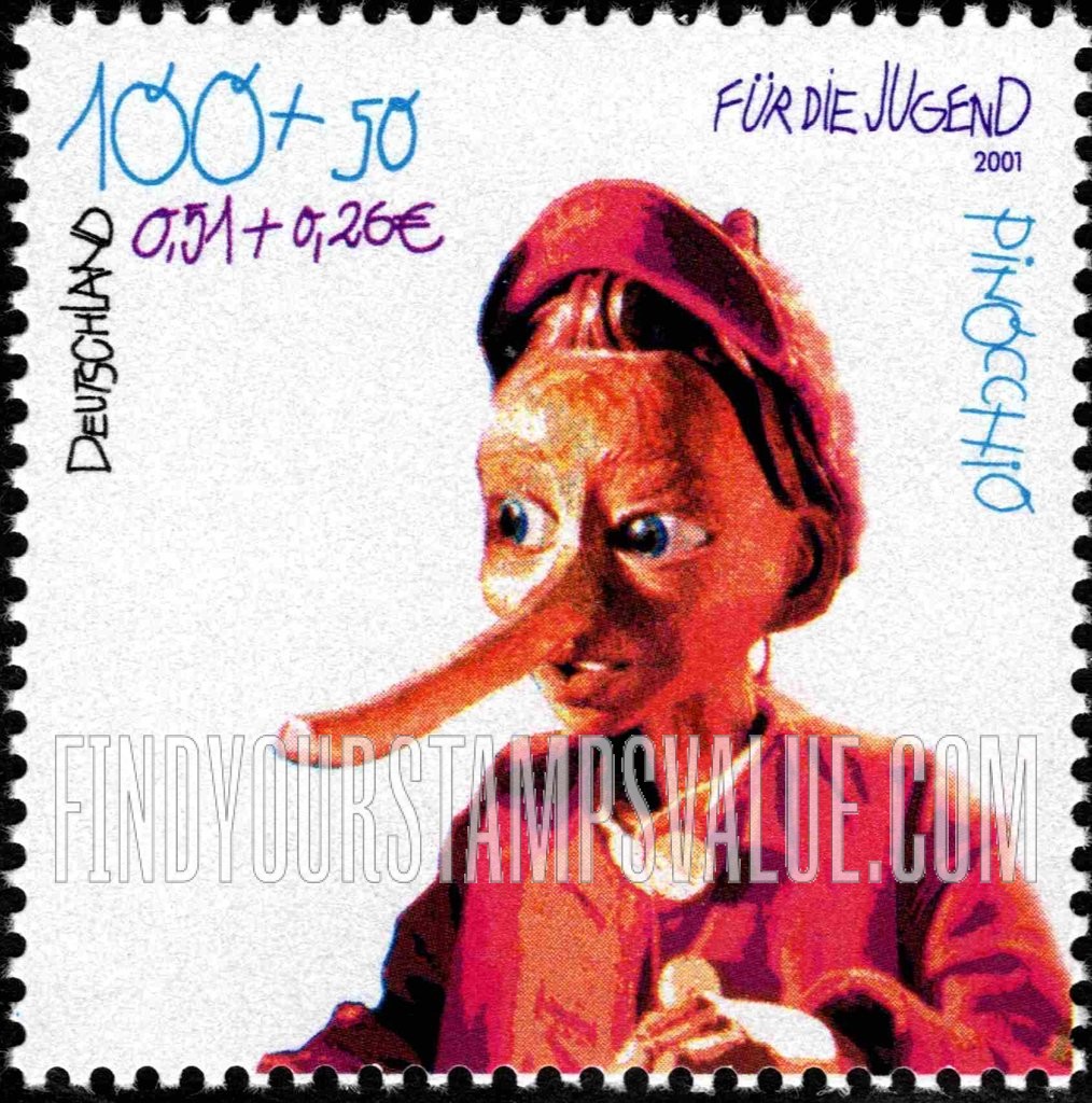 FindYourStampsValue: SEMI-POSTAL - Characters from Children’s Stories: Pinocchio