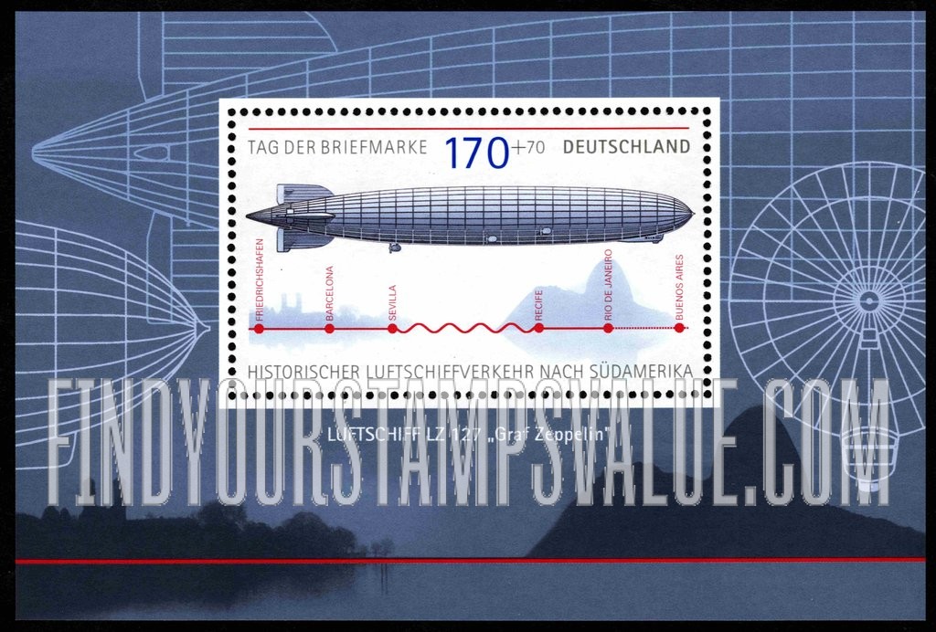 FindYourStampsValue: SEMI-POSTAL - Graf Zeppelin and Itinerary of Flight to South America