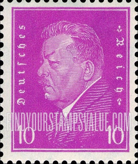 FindYourStampsValue: President Friedrich Ebert
