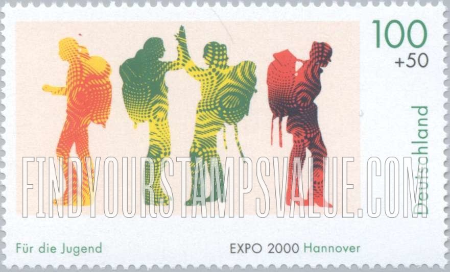 FindYourStampsValue: SEMI-POSTAL - Expo 2000, Hanover: 4 backpackers