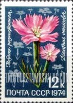 FindYourStampsValue: Russia: USSR, Flora of the USSR - Carnation