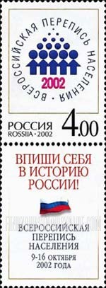 FindYourStampsValue: Russia: Russian Federation - Population Census