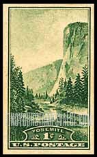FindYourStampsValue: NATIONAL PARKS - El Capitan, Yosemite, Special Printing
