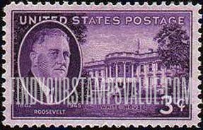 FindYourStampsValue: FRANKLIN D. ROOSEVELT - Roosevelt and White House