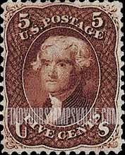 FindYourStampsValue: THOMAS JEFFERSON