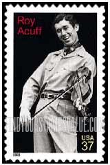 FindYourStampsValue: Roy Acuff, Country Music Artist and Fiddle, Self-Adhesive stamp