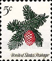 FindYourStampsValue: CHRISTMAS - Sprig of conifer