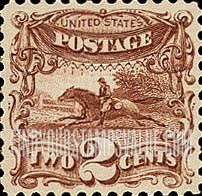 FindYourStampsValue: POST HORSE AND RIDER