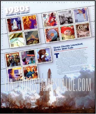 FindYourStampsValue: CELEBRATE THE CENTURY - 1980s