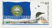 FindYourStampsValue: FLAGS OF OUR NATION - New Hampshire, Self-Adhesive Coil stamp