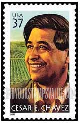 FindYourStampsValue: CESAR E. CHAVEZ, LABOR ORGANIZER, Self-Adhesive stamp