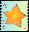 FindYourStampsValue: TROPICAL FRUIT - Star Fruit, Self-Adhesive Coil stamp