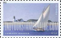 FindYourStampsValue: AMERICAN TREASURES - The Long Leg, by Edward Hopper, Self-Adhesive stamp