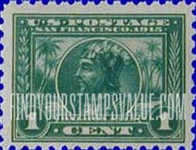 FindYourStampsValue: PANAMA-PACIFIC EXPOSITION ISSUE - Vasco Nunez de Balboa