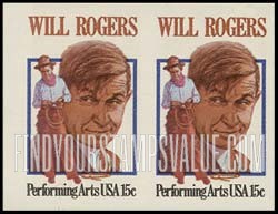 FindYourStampsValue: WILL ROGERS - Performing Arts