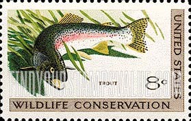 FindYourStampsValue: WILDLIFE CONSERVATION - Trout