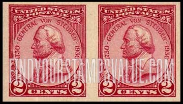 FindYourStampsValue: GENERAL VON STEUBEN