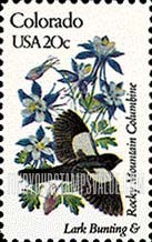 FindYourStampsValue: COLORADO - State Birds and Flowers