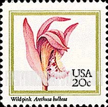 FindYourStampsValue: ORCHIDS - Wild Pink