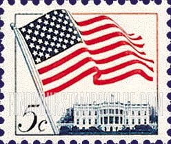 FindYourStampsValue: FLAG OVER WHITE HOUSE