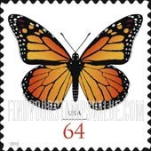 FindYourStampsValue: MONARCH BUTTERFLY, Self-Adhesive stamp