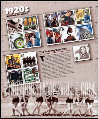 FindYourStampsValue: CELEBRATE THE CENTURY - 1920s